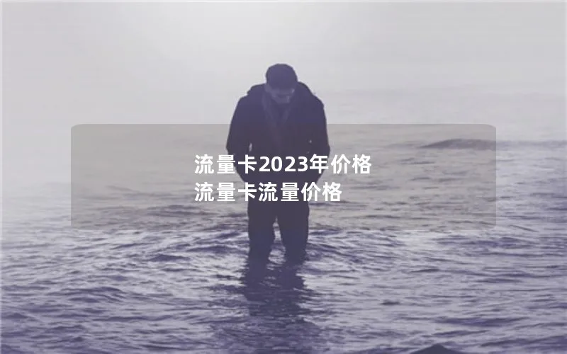 流量卡2023年价格 流量卡流量价格