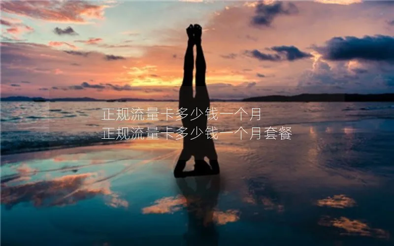 正规流量卡多少钱一个月 正规流量卡多少钱一个月套餐