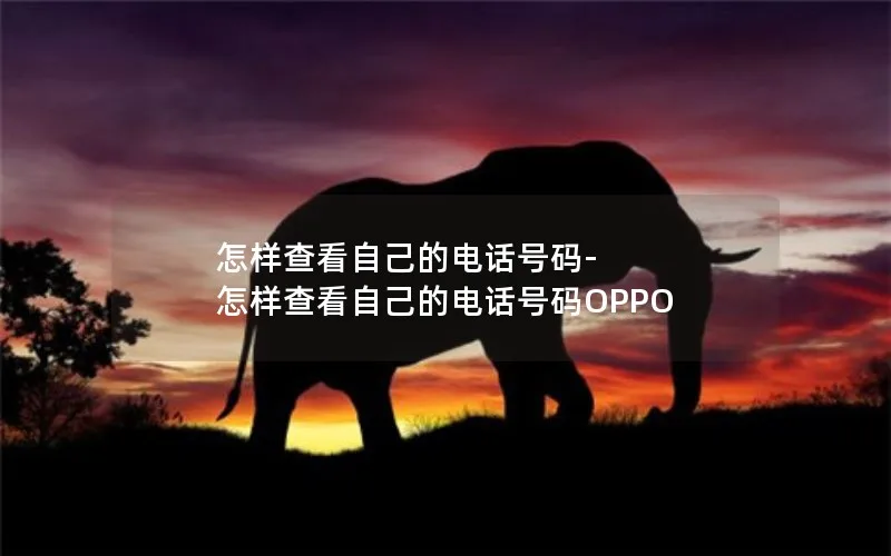 怎样查看自己的电话号码-怎样查看自己的电话号码OPPO