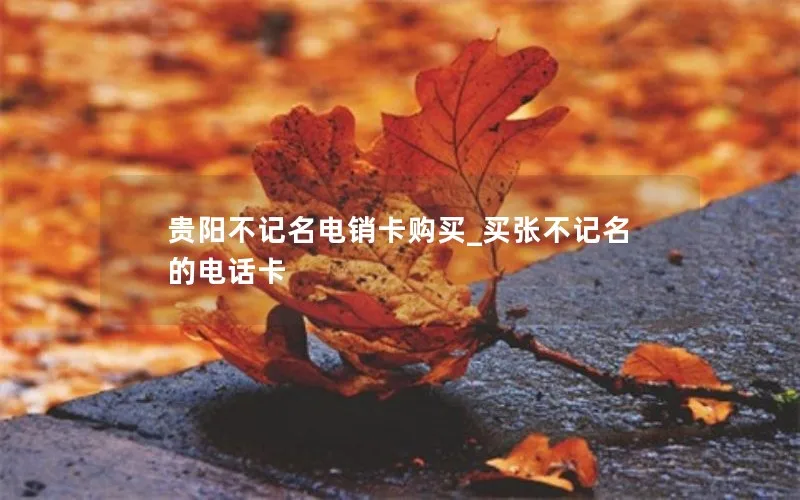 贵阳不记名电销卡购买_买张不记名的电话卡