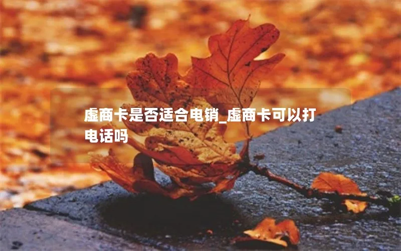 虚商卡是否适合电销_虚商卡可以打电话吗