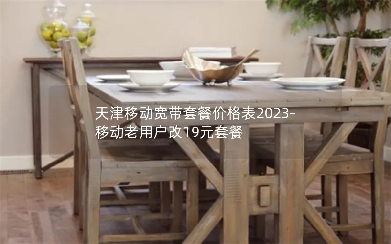 天津移动宽带套餐价格表2023-移动老用户改19元套餐