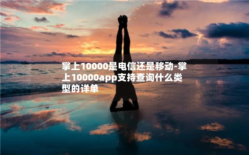 掌上10000是电信还是移动-掌上10000app支持查询什么类型的详单