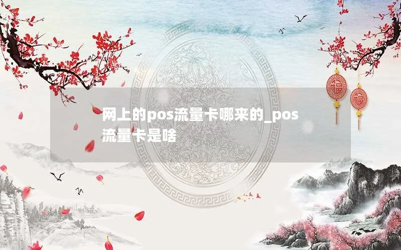 网上的pos流量卡哪来的_pos流量卡是啥