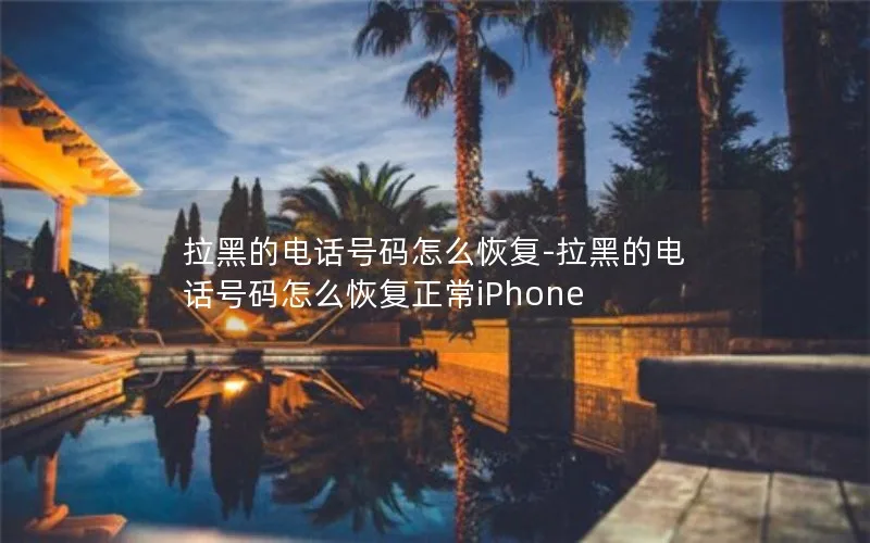 拉黑的电话号码怎么恢复-拉黑的电话号码怎么恢复正常iPhone