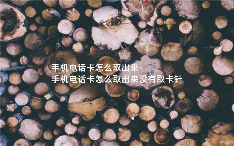 手机电话卡怎么取出来-手机电话卡怎么取出来没有取卡针