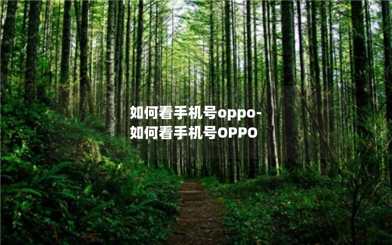 如何看手机号oppo-如何看手机号OPPO