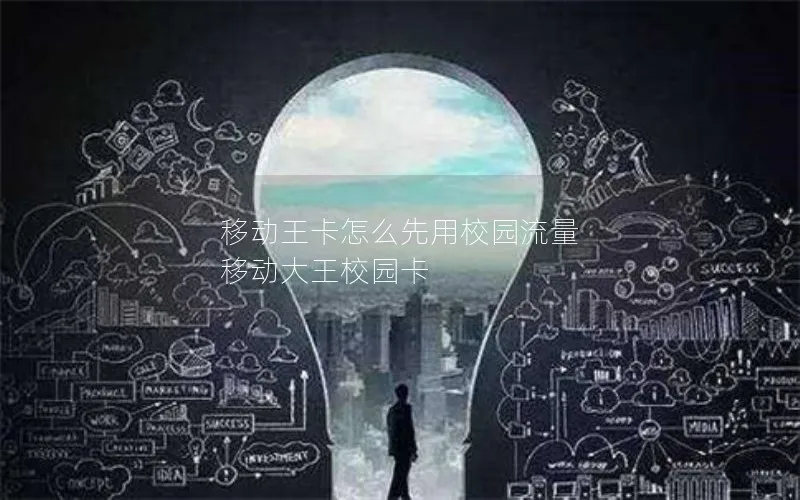 移动王卡怎么先用校园流量 移动大王校园卡