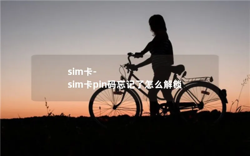 sim卡-sim卡pin码忘记了怎么解锁