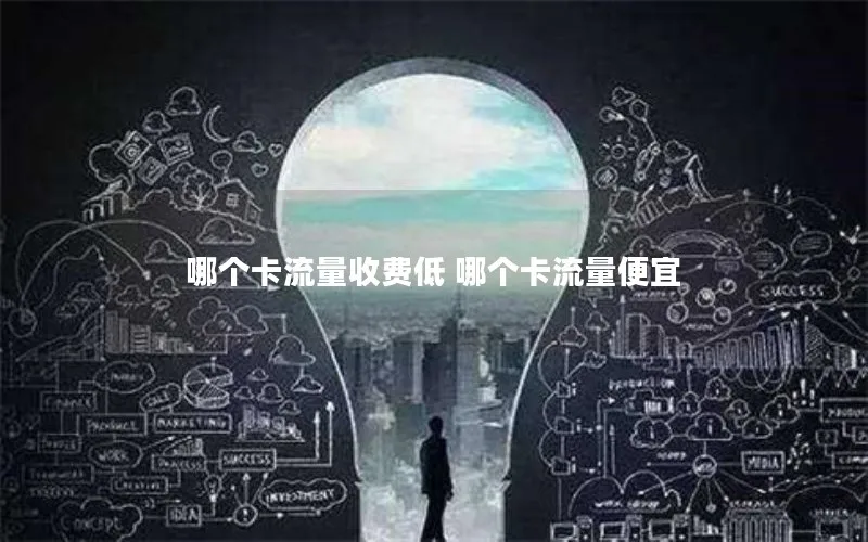 哪个卡流量收费低 哪个卡流量便宜