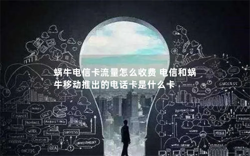 蜗牛电信卡流量怎么收费 电信和蜗牛移动推出的电话卡是什么卡