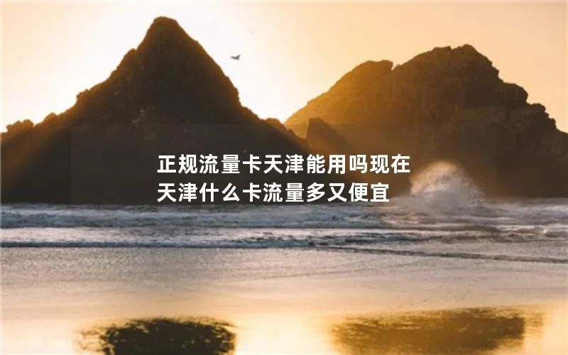 正规流量卡天津能用吗现在 天津什么卡流量多又便宜