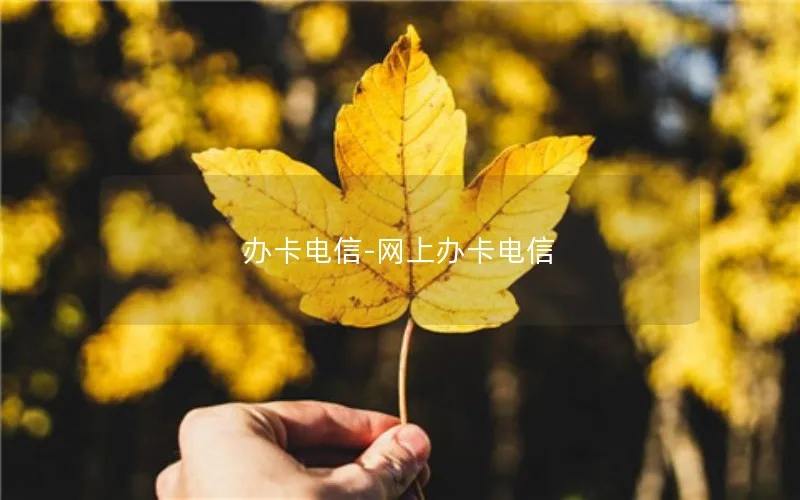 办卡电信-网上办卡电信