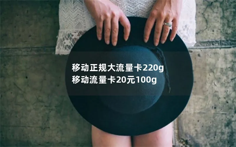 移动正规大流量卡220g 移动流量卡20元100g