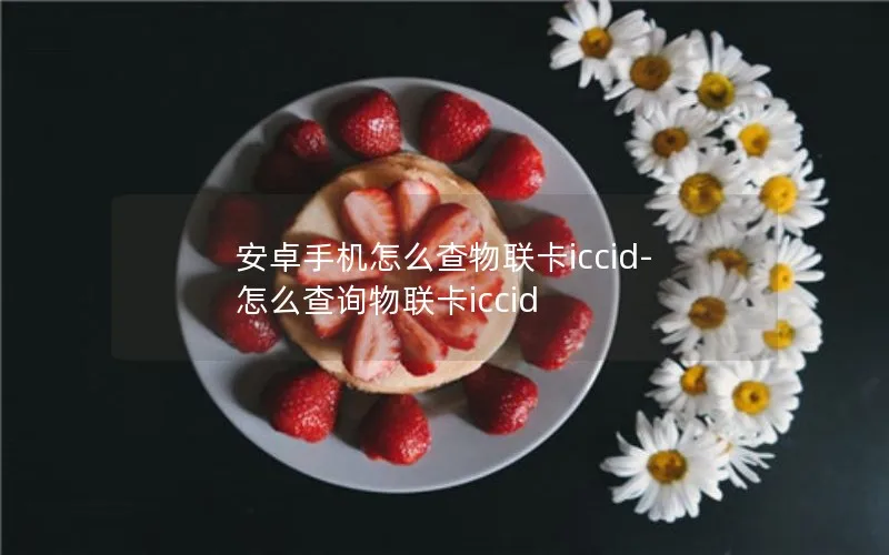 安卓手机怎么查物联卡iccid-怎么查询物联卡iccid