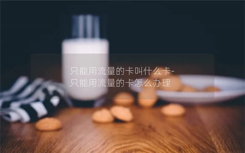 只能用流量的卡叫什么卡-只能用流量的卡怎么办理