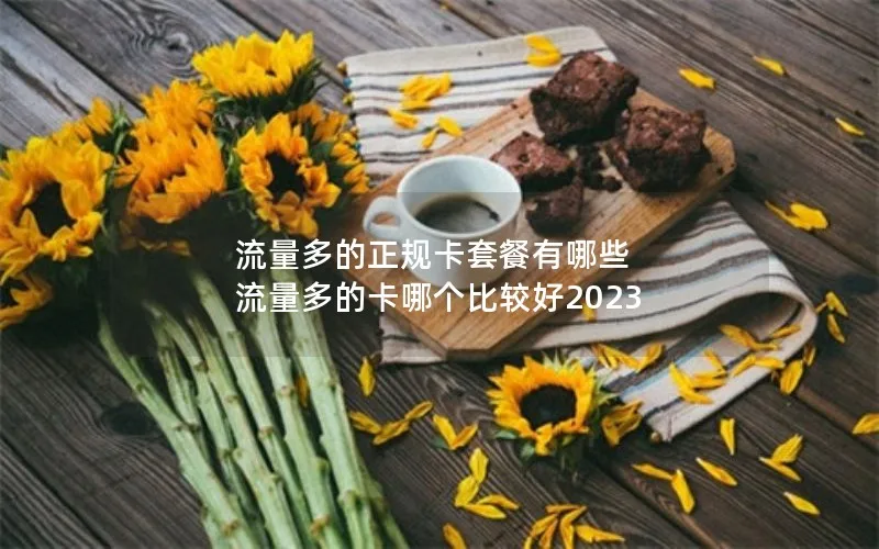 流量多的正规卡套餐有哪些 流量多的卡哪个比较好2023