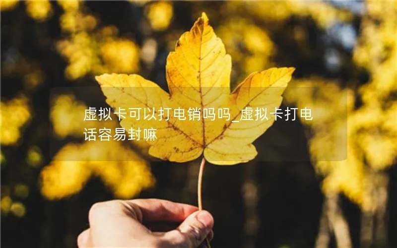 虚拟卡可以打电销吗吗_虚拟卡打电话容易封嘛