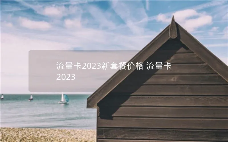 流量卡2023新套餐价格 流量卡 2023