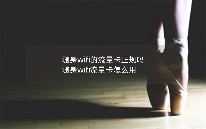 随身wifi的流量卡正规吗 随身wifi流量卡怎么用