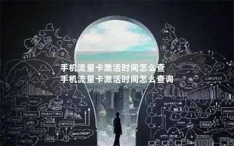 手机流量卡激活时间怎么查 手机流量卡激活时间怎么查询