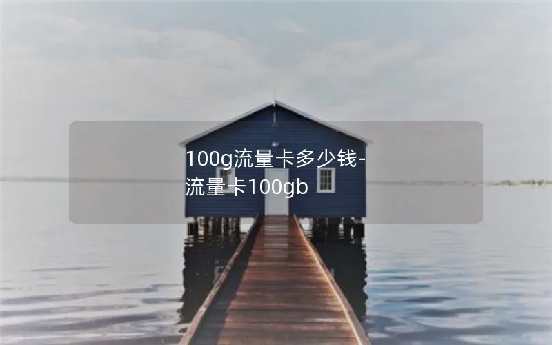 100g流量卡多少钱-流量卡100gb